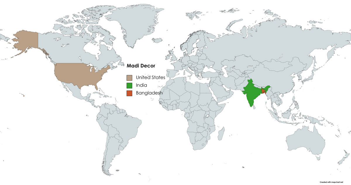 Madi Decor Map
